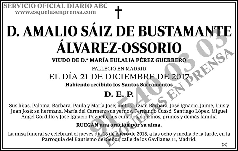Amalio Sáiz de Bustamante Álvarez-Ossorio
